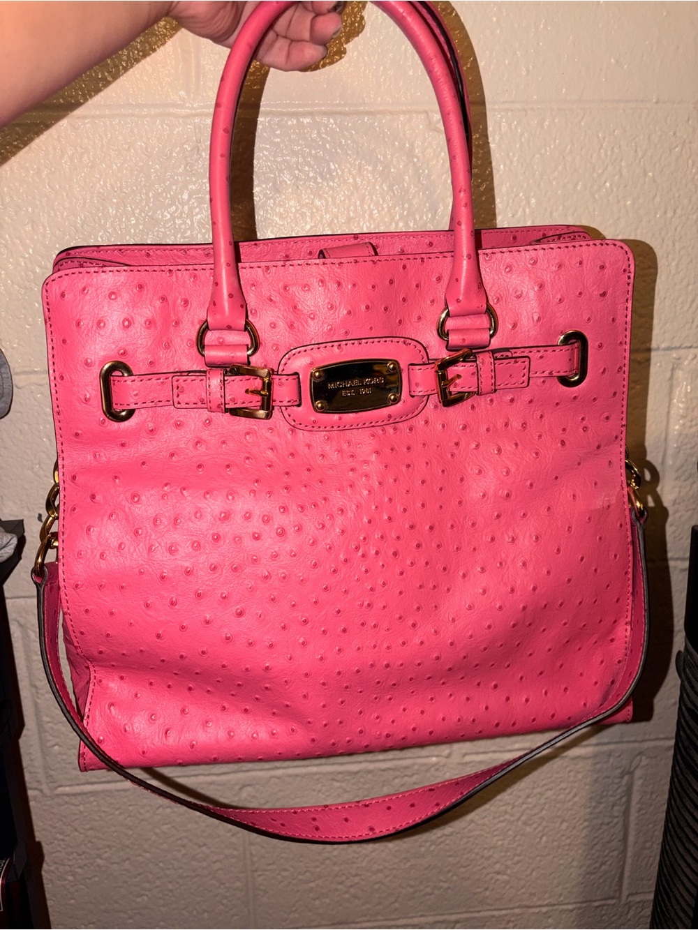 Michael Kors Large Ostrich Embossed Tote